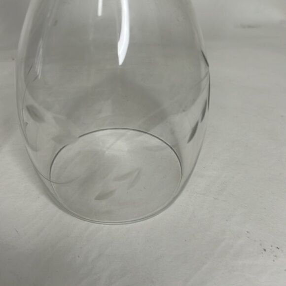 Etched Stemware Hand Blown Cocktail Glasses Set Of 2 Included Bar Accessories - Picture 5 of 6